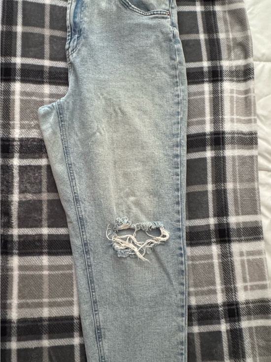 wild fable Denim - wild fable Light Blue Distressed Mom Jeans